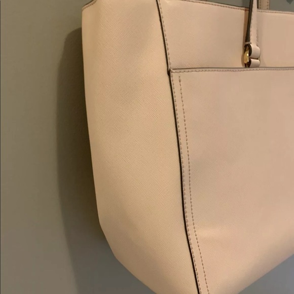 TORY BURCH Robinson Large Zip Tote ~ Pale Apricot - Picture 7 of 8